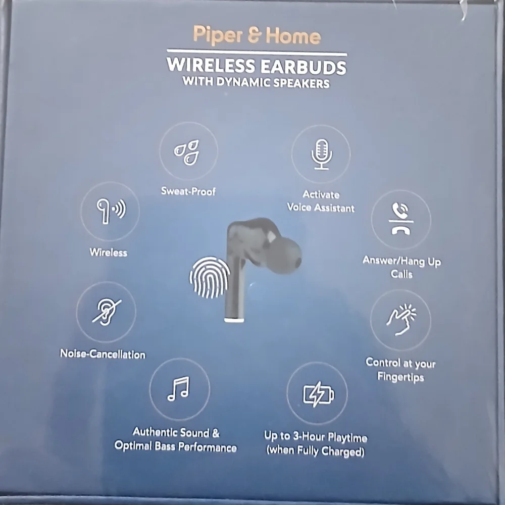 Piper and Home Wireless Earbuds with Dynamic Speakers Noise Cancellation